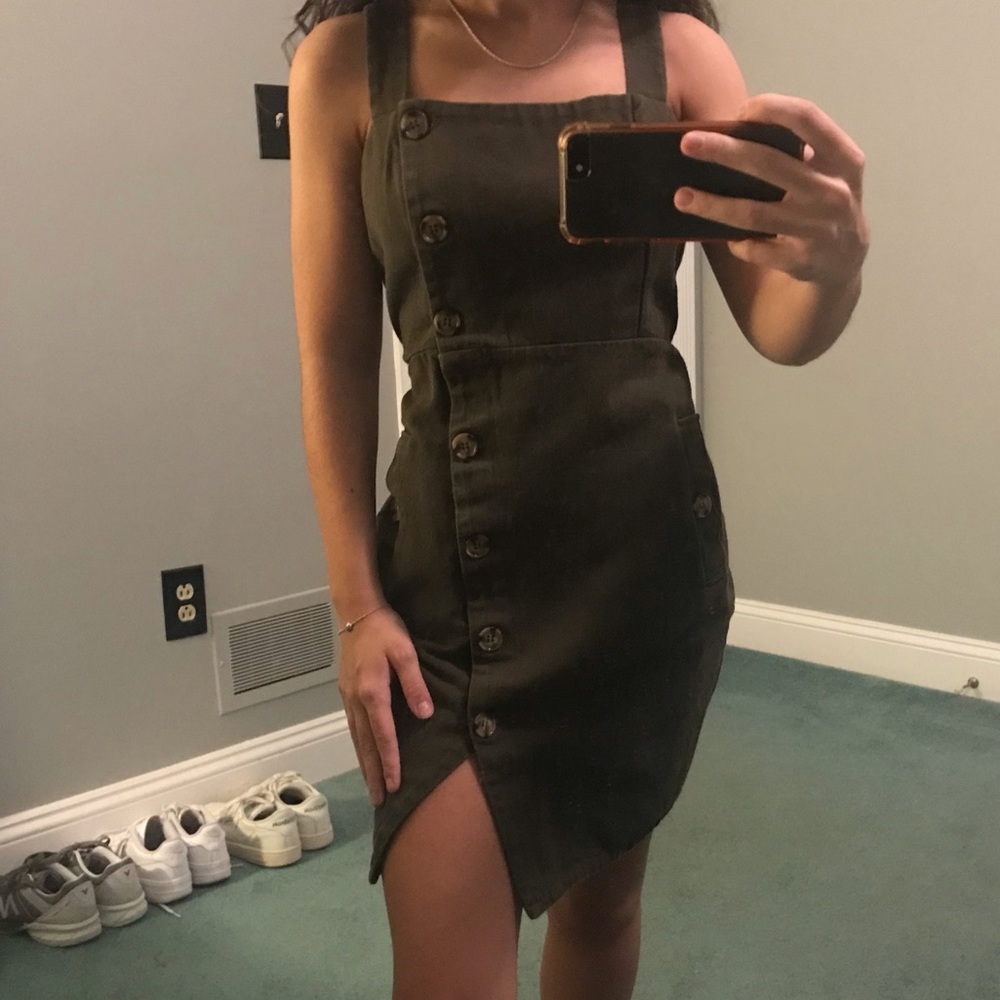 olive green dress